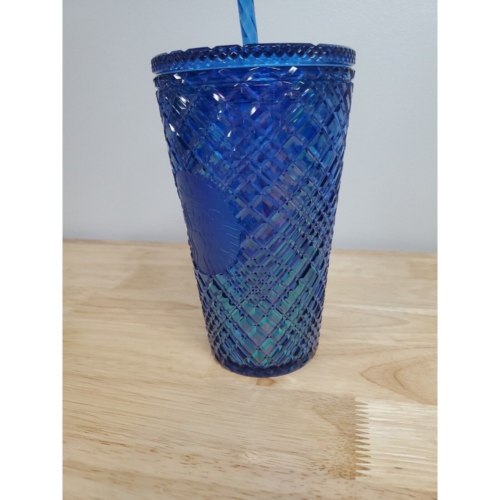 NWT Starbucks 16oz “JEWELED AZURE” Blue Grande - Picture 5 of 8